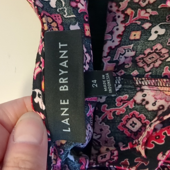 Lane Bryant Lace-Up Neck Midi Dress - 24 - Picture 5 of 9